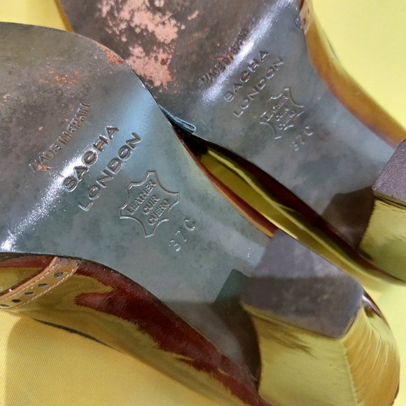 Real Patent Leather Women Shoes by Sacha London Spain Size 37 C - Picture 12 of 12